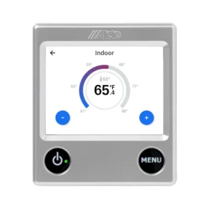 Alde Control Panel showing indoor temperature